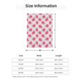 thumbnail image 5 of Sikiie Floral Strawberr Cozy Flannel Fleece Throw Blanket: Lightweight & Thick for All Seasons - Perfect for Women, Men, & Kids"80"x60", 5 of 6