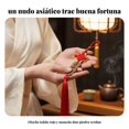 thumbnail image 4 of Abbraccia Decoración de nudo chino, nudo Fangsheng tejido a mano, borla roja, adorno tradicional de Año Nuevo, 4 of 6