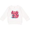 thumbnail image 2 of Inktastic Summer Axolotl Toddler Sweatshirt, 2 of 4
