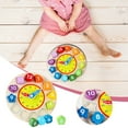 thumbnail image 1 of Wooden Geometric Digital Alarm Clock Puzzle Toy For Children Shape Sorting Learning Educational Activity, 1 of 9