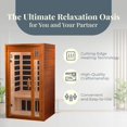 thumbnail image 2 of DYNAMIC SAUNAS Barcelona 1-2 Person Far Infrared Sauna - Curbside Shipping ONLY **SOME REMOTE SHIPPING AREAS MIGHT BE RESTRICTED FROM DELIVERY**, 2 of 9