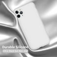 thumbnail image 5 of Designed for iPhone 11 Pro Case, Silicone Ultra Slim Shockproof Phone Case with Soft Anti-Scratch Microfiber Lining, [Enhanced Camera Protection], 5.8 inch, White, 5 of 13