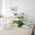 thumbnail image 6 of Manfei Patchwork Plaid Bowknot 7-Piece Twin Bedding,Cute Floral Bedding Comforter Set,Colorful Stars Reversible, 6 of 7