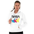 thumbnail image 4 of Retro NASA Worm Logo Space Shuttle Hoodie Sweatshirt Women Men Brisco Brands L, 4 of 6