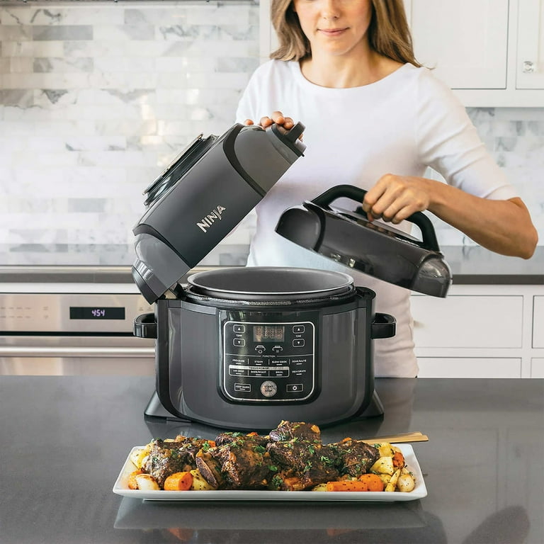 Restored Ninja OP350CO EAB Foodi Pressure Cooker with TenderCrisp