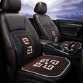 thumbnail image 3 of NIBOLOG Bead Seat Cushion - Wear-resistant Anti-corrosive Comfortable Non-Slip Excellent Ventilation Relieve Pain Detachable Car Wooden Bead Seat Cover, 3 of 8