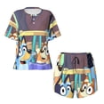 thumbnail image 4 of Lsque Bluey Women's Short-Sleeved Pajama Set - 2 Piece Soft and Lightweight Sleepwear Set-4X-Large, 4 of 9