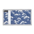 thumbnail image 2 of JIALIOU Nylon Trifold Card Wallet with ID Window Zipper Pocket for Men Women Teen Blue White Wave, 2 of 7