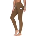 thumbnail image 1 of THE GYM PEOPLE Pantalones de yoga gruesos de cintura alta con bolsillos, control de barriga, entrenamiento, correr, yoga, leggings para mujer, 1 of 4
