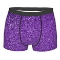 thumbnail image 4 of Goofa Glitter Purple Printed Men's Boxer Briefs Underwear, Moisture-Wicking Underwear, Trunk,Soft and Breathable Cotton Underwear-Small, 4 of 9