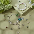 thumbnail image 5 of 32Pcs 8 Colors Rhinestone European Beads: Stainless Steel Round Loose Beads for DIY Crafts Bracelet Necklace Jewelry Hole: 3mm Colorful DIY, 5 of 6
