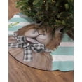 thumbnail image 2 of Spring Easter Bunny Christmas Tree Skirt 36 Inches Large Christmas Skirt Tree, Teal Striped Floral Botanical Tree Skirt Christmas Decorations for Fireplace Party Holidays Indoor Outdoor, 2 of 7