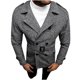 thumbnail image 1 of Camisa de manga larga de moda para hombre, ropa de abrigo holgada con frente abierto, blusa a cuadros, abrigo, Tops Pompotops oipoqjl13132, 1 of 6