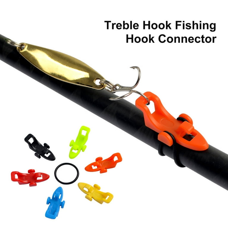 Fishing Hook Keeper Anti-slip with Anti-skid Mat Universal Easy  Installation Elastic Rubber Band Fix Hook Large Hole Fishing Rod Tool Bait  Hook