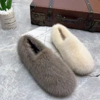 Fur Loafers Women Real Furry Shoes fur loafer for winter
