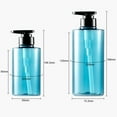 thumbnail image 3 of leaveforme Shampoo Bottles with Pump, Empty Refillable Shower Bottle, 1 Pack 300ml/500ml Plastic Reusable Squeeze Lotion Dispenser for Shampoo and Conditioner Body Wash Liquid Soap Gel Bathroom Hotel, 3 of 7