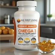 Fish Oil 2000 MG Omega 3, 800mg EPA, 400mg DHA - 60 Softgels
