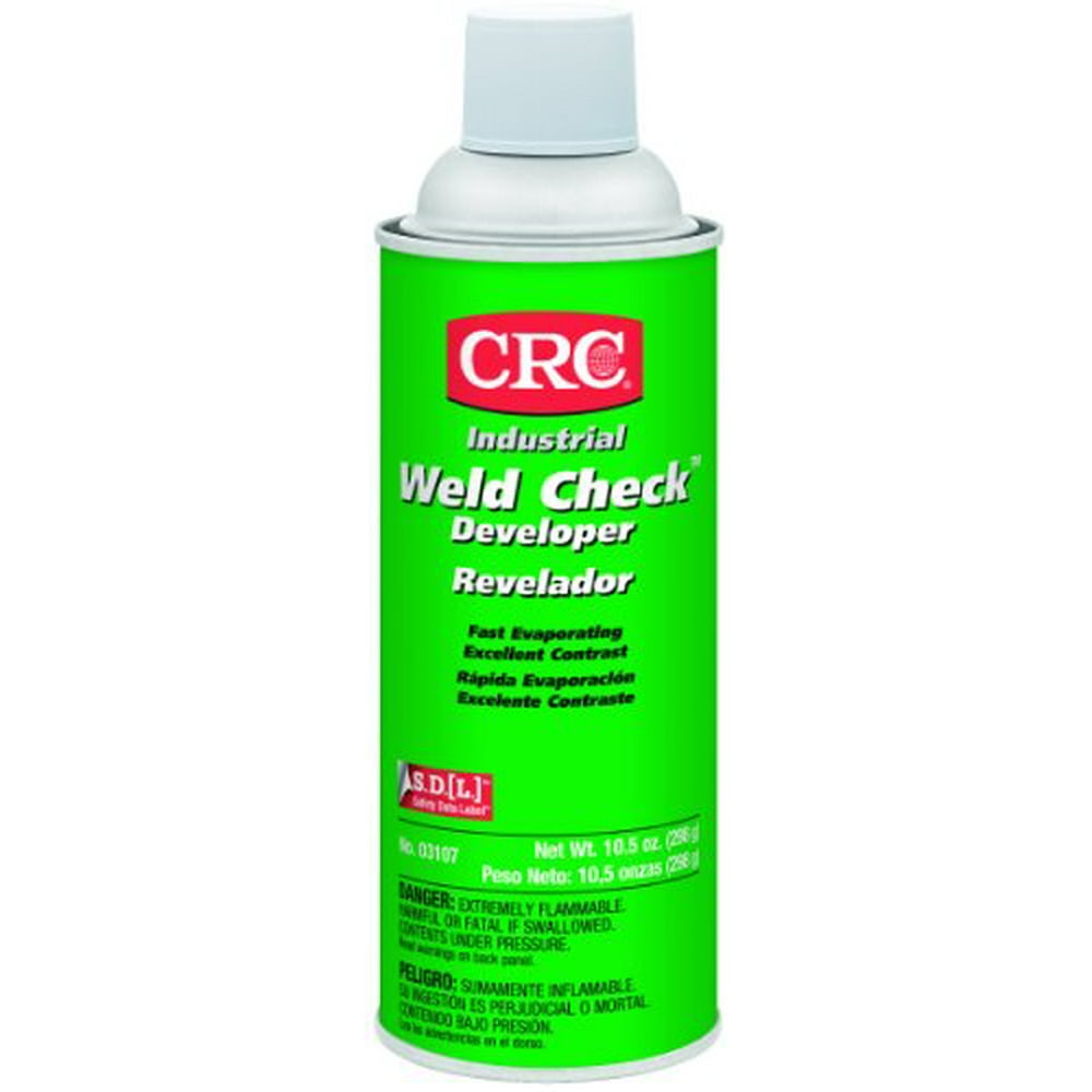 CRC Weld Check Developer, 10.5 oz Aerosol Can, White