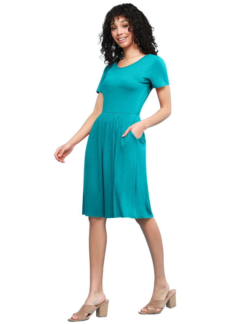 jade green dress casual The Form Dress