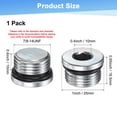 thumbnail image 3 of Uxcell 1-Pack 7/8-14UNF Inner Hex Head Pipe Fitting Plug, Stainless Steel Sensor Socket Plug with Seal O-Ring Sealing Screw, 3 of 7