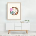 thumbnail image 2 of Tropical badminton - Illustration Sports Floral Pastel Summer Oak Framed Wall Art Print 6 x 8 inches, 2 of 3