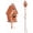Dutch Cottage, variant on Cottage Bird House Stake for Outside with Pole, Distressed Metal Birdhouse Stand for Outdoor Garden