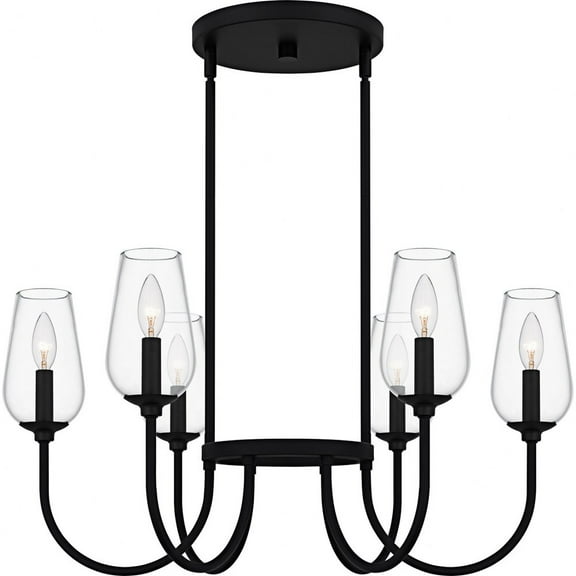 VSC5028MBK Quoizel Lighting Viscount - 6 Light Chandelier-14.25 Inch Tall and 28 Inch Wide