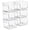 6 Pack, variant on Clear Pantry Organizer with Stackable Storage Bins, Open Front