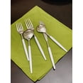 thumbnail image 2 of Vibhsa White Flatware Set 5 Piece Place Setting (Hammered Mouth), 2 of 5