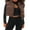 Coffee, variant on Michellecmm Women Cropped Puffer Vest Lightweight Sleeveless Zipper Down Jacket