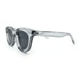 thumbnail image 6 of Cute Retro Super Thick Bevel Horn Rim Round Nerdy Hipster Sunglasses Slate - Black, 6 of 8