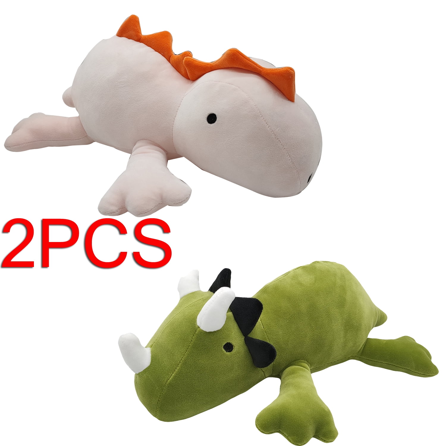 2Pack Dinosaur Weighted Plush Pillow, Dinosaur Weighted Plush Pillow