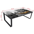 thumbnail image 4 of vidaXL Table Basse avec Plateau en Verre Rectangulaire, 4 of 4