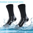 thumbnail image 6 of Outdoor Sports Socks Ski Warm Wading Breathable Sweat Absorbing Tube Sports Socks Beach Climbing Riding Waterproof Socks-Pure black-S, 6 of 6