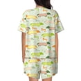 thumbnail image 3 of Bixox Women's Dachshund Dog Puppy Printed Pajama Set 2 Piece Lounge Set Top and Shorts Soft Pajamas, Shorts with Pockets, 3 of 7