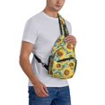 thumbnail image 7 of Sling Bag for Men, Farmhouse Sunflower Fanny Pack Crossbody Bags Shoulder Chest Bag, Small Gym Bag Anti Theft Crossbody Backpack Daypack for Travel Sports Running Hiking, 7 of 7