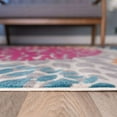 thumbnail image 6 of World Rug Gallery Modern Floral Circles Multi 6'6" Round Rug, 6 of 7