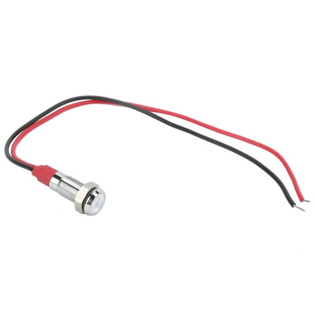 

Waterproof Indicator Light Durable 6mm LED Signal Lamp With Wire For Car Truck Ship Speedometer Odometer Tachometer Light Red Yellow Blue Green White