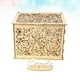 thumbnail image 2 of Caja de madera para guardar regalos de boda, ideal para fiestas (1 llave + 12 anillas de goma, tamaño grande), 2 of 8