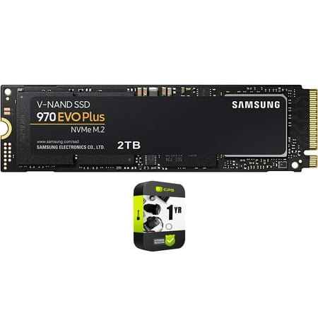 Samsung MZ-V7S2T0B/AM 970 EVO Plus NVMe M.2 SSD 2TB Bundle with 1 YR CPS Enhanced Protection Pack