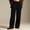 czb# Black411, variant on CUZIBR Men'S Casual Dress Pants Breathable Formal Business Trousers Loose Fit Relaxed Wide Leg Straight Comfortable Summer Flat Front Trousers Dailywear,Brown,M