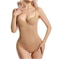thumbnail image 2 of Spanx Shapewear For Women Thin Style Lace Sexy Transparent Shoulder Strap Chest Support Bodysuit Beige S-2XL, 2 of 8