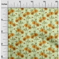 thumbnail image 2 of oneOone Cotton Jersey Yellow Fabric Floral Retro Quilting Supplies Print Sewing Fabric By The Yard 58 Inch Wide, 2 of 5
