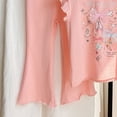 thumbnail image 6 of UAYOTSE Girls Summer Two Piece Set with Ruffled Sleeve Vest and Flared Pants Cartoon Print Breathable Cotton Childrens Clothing,Sizes 18-24 Months, 6 of 6