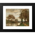 thumbnail image 2 of Paul Désiré Trouillebert 18x15 Black Modern Framed Museum Art Print Titled - Home Home on the River, 2 of 5