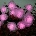 thumbnail image 4 of Solar Flower String Lights, 7M 50LED Solar Rose String Lights Flower Fairy String Lights Waterproof with 8 Mode for Garden Outdoor, 4 of 8