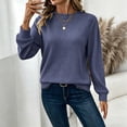 thumbnail image 5 of ByworldtasicNo Boundaries Women's Long Sleeve Tops Mock Turtleneck Ribbed Knit Basic Shirts Workout Undershirts Stretch Tee, 5 of 8