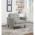 thumbnail image 2 of Grayburn Mid-Century Chair in Smoke Gray Fabric, 2 of 9