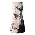 thumbnail image 4 of SMihono Robe d'Été Grande Taille pour Femmes 2023 Mode Robe Décontractée Sans Manches à Col Rond pour Femmes Robe Mini Ajustée Imprimée pour Dames, 4 of 6