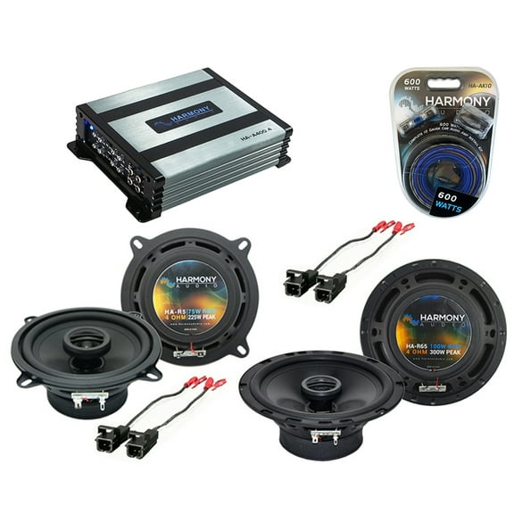 Harmony Chevy Tahoe 07-14 HA-R5 5.25" 225W, HA-65 6.5" 300W & HA-A400.4 800W Amp